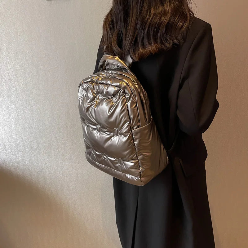 Women Nylon Backpack Large Capacity Shoulder Bag Waterproof School Bags