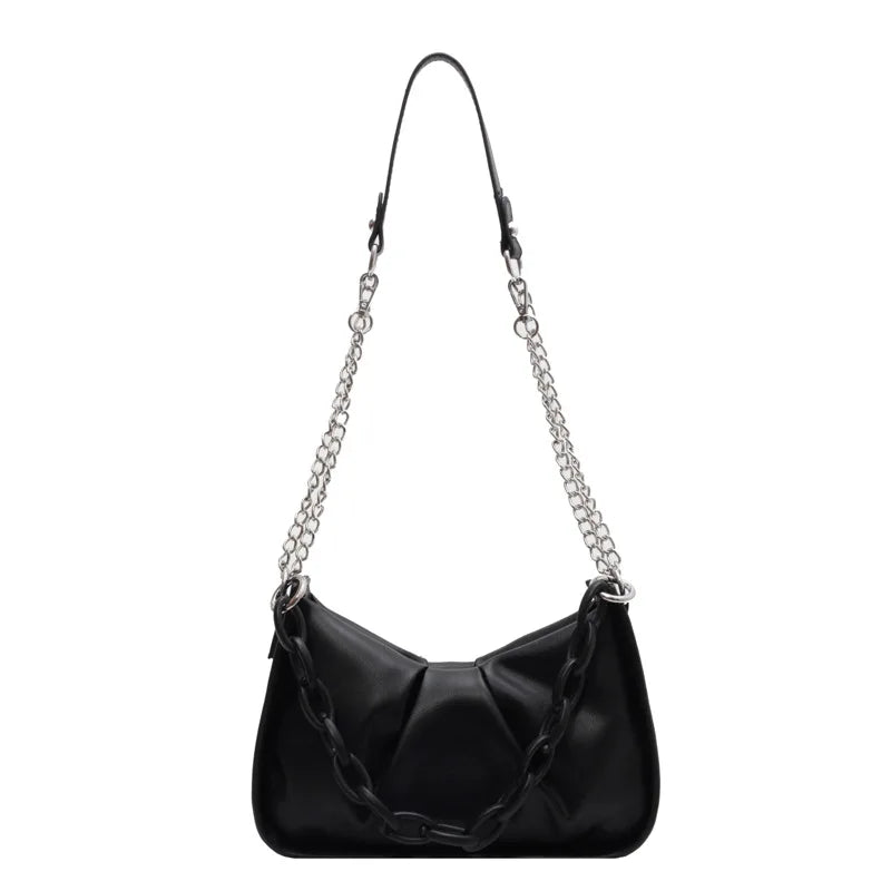 Women PU Leather Shoulder Bag Chain Small Handbags