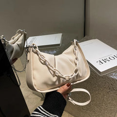 Women PU Leather Shoulder Bag Chain Small Handbags