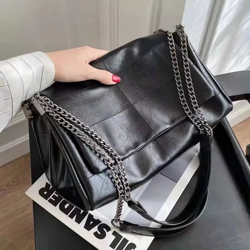 Women Pu Leather Shoulder Bag Ladies Messenger Bags Large Capacity Crossbody Bag