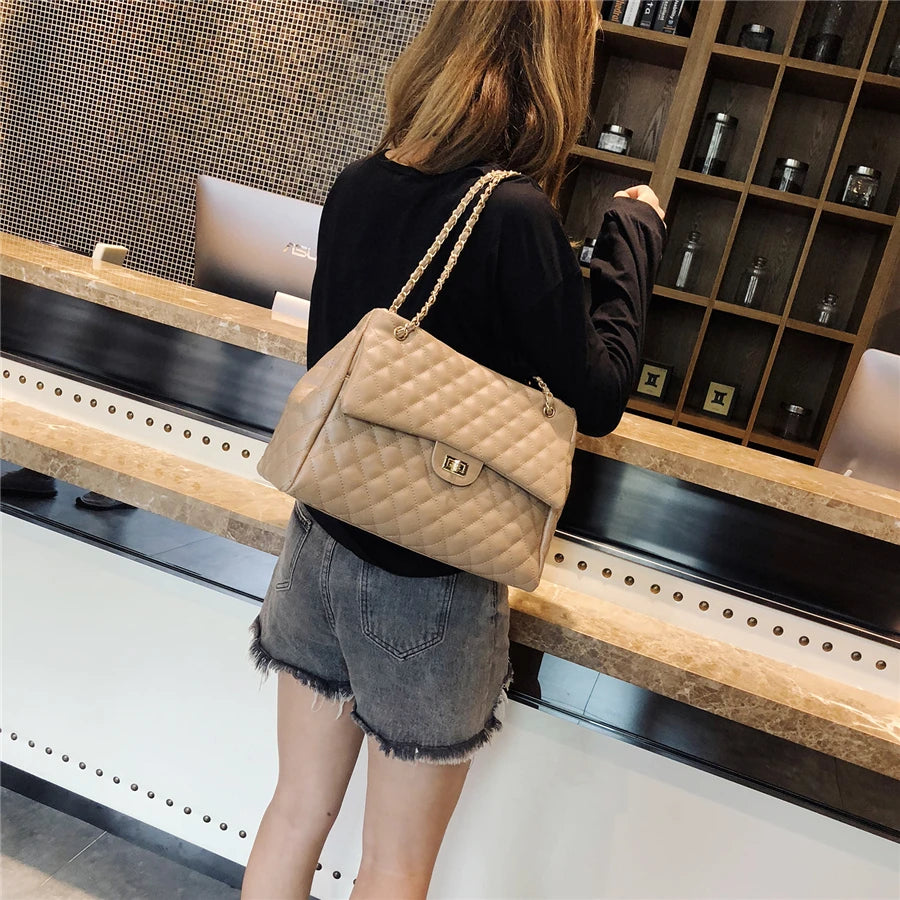 Large Capacity Crossbody Bag Women Pu Leather Shoulder Bag