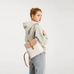 Women Small Pu Leather Backpacks Ladies Shoulder Travel Bag