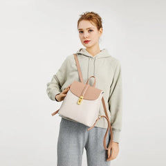 Women Small Pu Leather Backpacks Ladies Shoulder Travel Bag