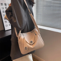 Women Small Pu Leather Shoulder Saddle Crossbody Bag Handbag