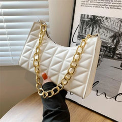 Plaid PU Leather Handbag for Women