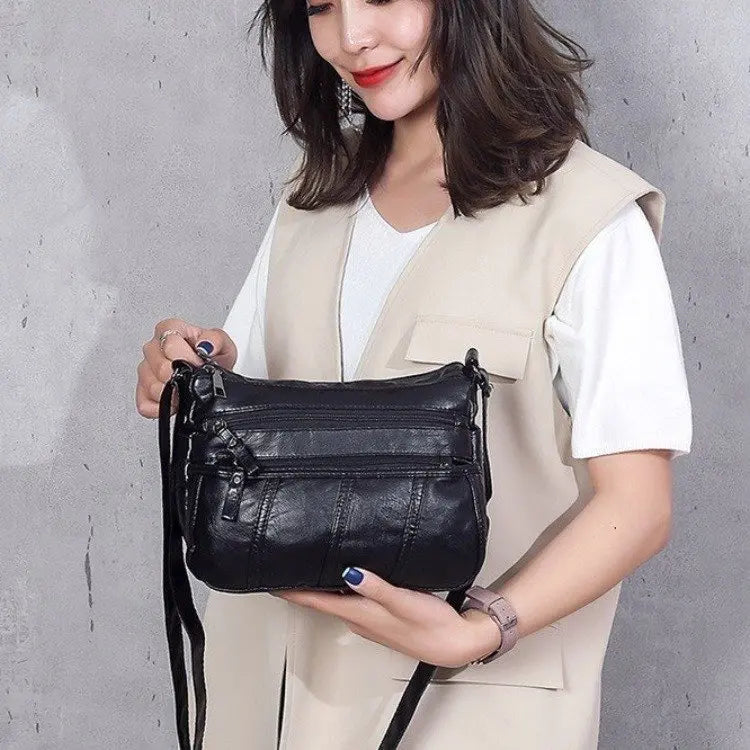 Soft Leather Crossbody Bag for Women Shoulder Handbags
