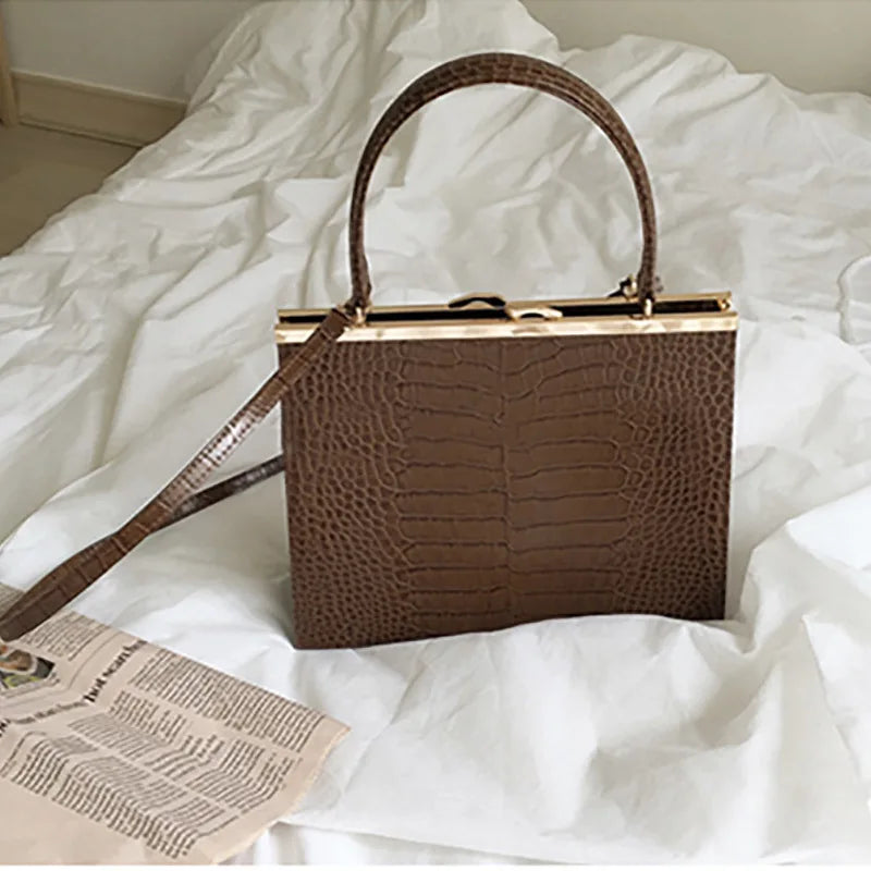 Crocodile Pattern Women's Messenger Bag Shoulder Bags Tote Purse Handbags