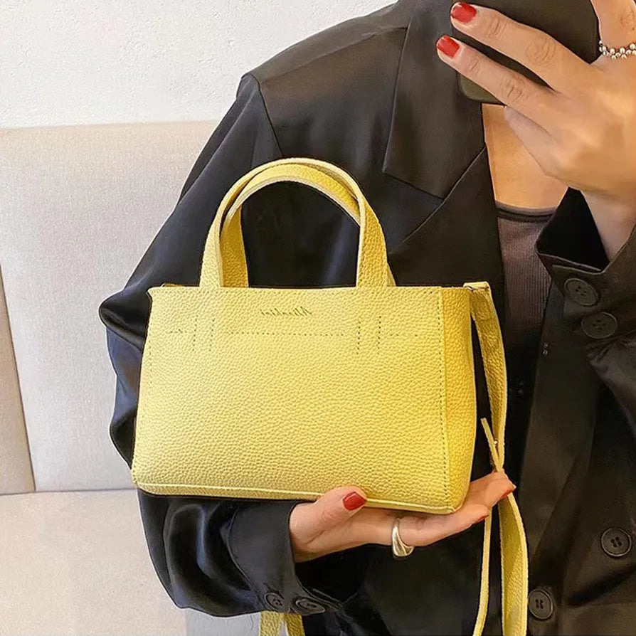 High Women's Shoulder Bags Solid Crossbody Pack for Shopping