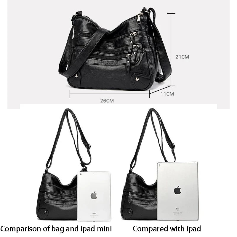 Women's Leather Shoulder Bag Classic Crossbody
