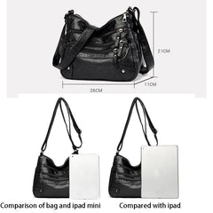 Women's Soft Leather Shoulder Bag Crossbody Handbag Purse