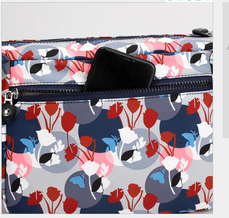 High Quality Nylon Canvas Mummy Print Shoulder Bag Clutch Handbags Messenger Bag