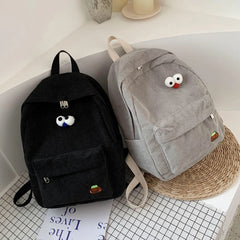 Girls' Corduroy High School Backpack