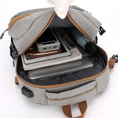 Teen Boys Travel Backpack Large School Bag with USB Charge