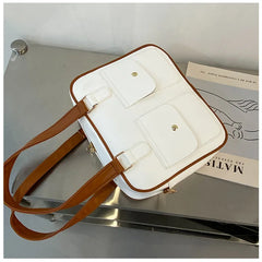 High-capacity Women's Shoulder Bag PU Leather Briefcase