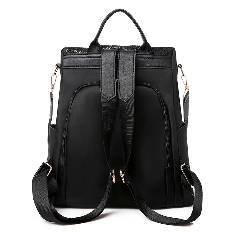High Cap. Women Oxford Backpack Sequin School Teen Girls Travel Shoulder Bag