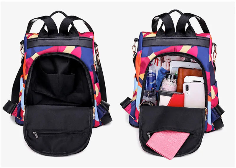 Waterproof Travel Women Bag - Anti-theft Backpack