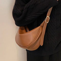 High-end Retro Saddle Dumpling Bag Autumn Winter All-match Messenger Bag