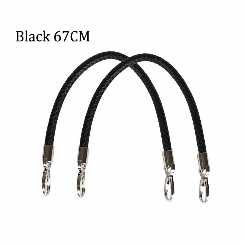High Round Faux Leather Handles for O Bag Handbag