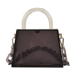 Acrylic Plastic Bags Small Ladies Hand-held Chain Handbags