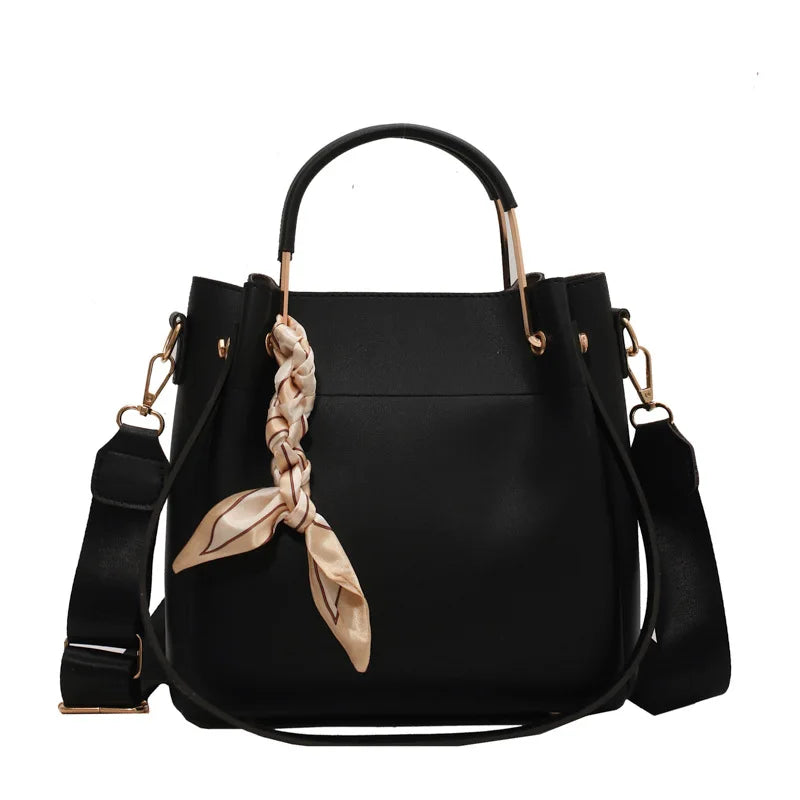 Autumn Ladies Shoulder Bag Portable Tote Bucket Bag