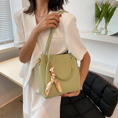 Autumn Ladies Shoulder Bag Portable Tote Bucket Bag