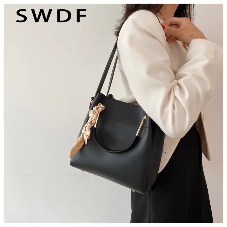 Autumn Ladies Shoulder Bag Tote Bucket Bag