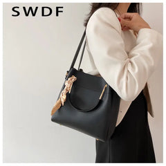 Autumn Ladies Shoulder Bag Tote Bucket Bag