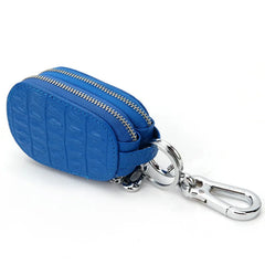 Crocodile Pattern Leather Key Wallet Double Layer Key Case