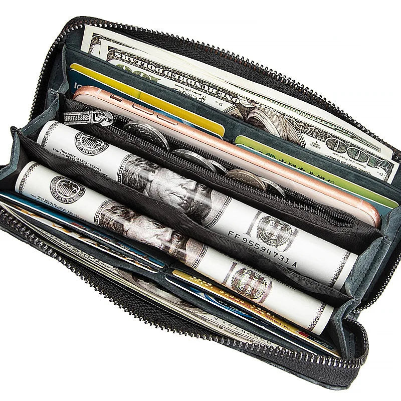 Leather Women Wallet Long Clutch Bags Rfid Blocking Wallet Ladies Wallet