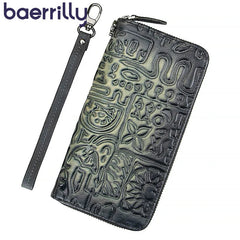 Leather Women Wallet Long Clutch Bags Rfid Blocking Wallet Ladies Wallet