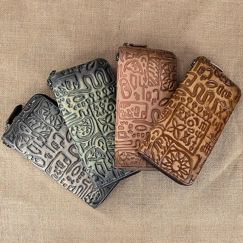 Leather Women Wallet Long Clutch Bags Rfid Blocking Wallet Ladies Wallet
