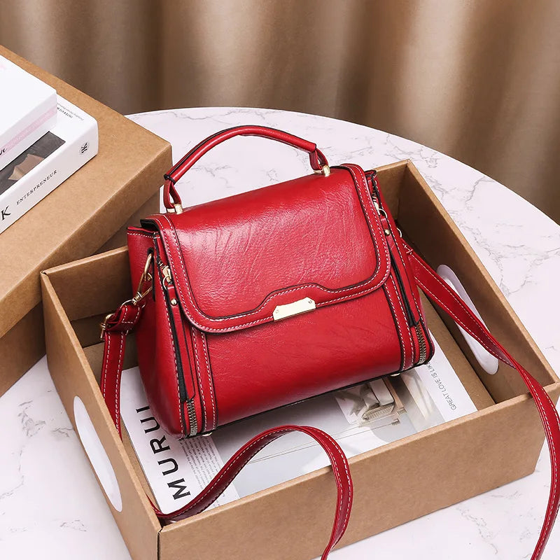 Portable Lady Messenger Bag Autumn Small Square Bag