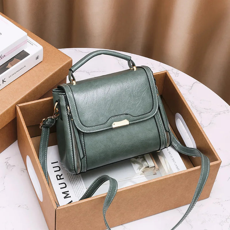 Portable Lady Messenger Bag Autumn Small Square Bag