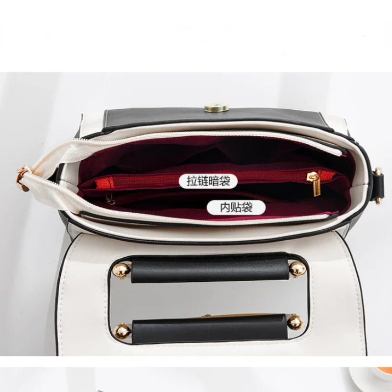 Messenger Women's Bag Summer Shoulder Bag Contrast Versatile Handbag