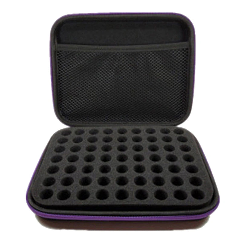 Travel 63 Bottle Essential Oil Carry Case Aromatherapy Holder Storage