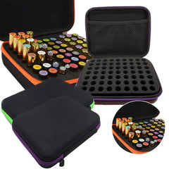 Travel 63 Bottle Essential Oil Carry Case Aromatherapy Holder Storage
