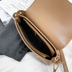 Vintage Leather Shoulder Bag for Women Crossbody Ladies Messenger Sac