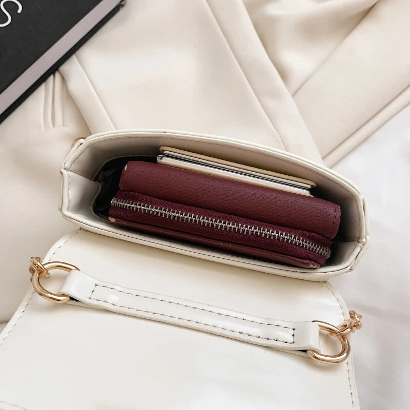 High Waist Belt Bag Chain Handbags Ladies Waist Bags Leather Fanny pack