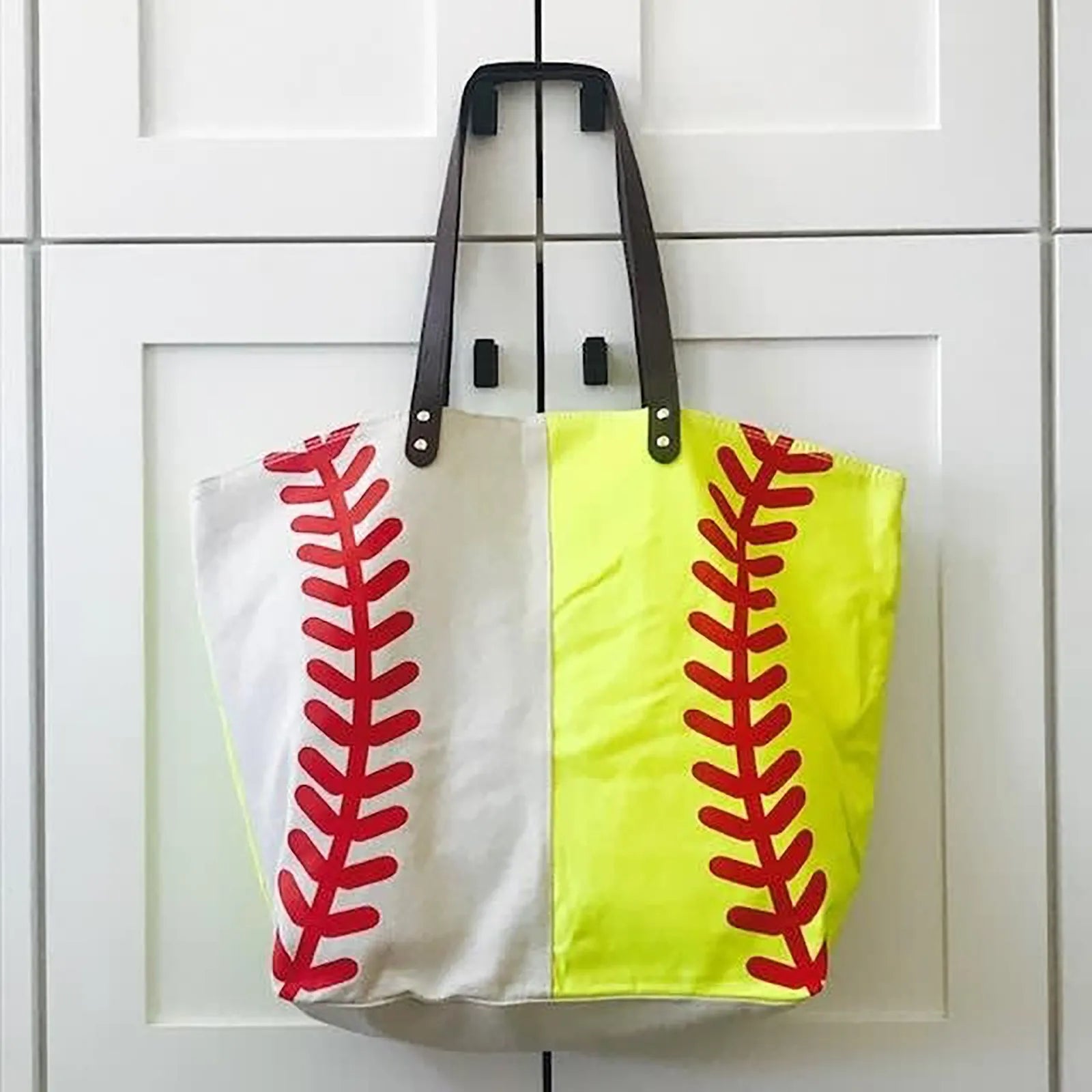 Canvas Tote Bag Reusable Cotton Grocery Shopping Ball Print