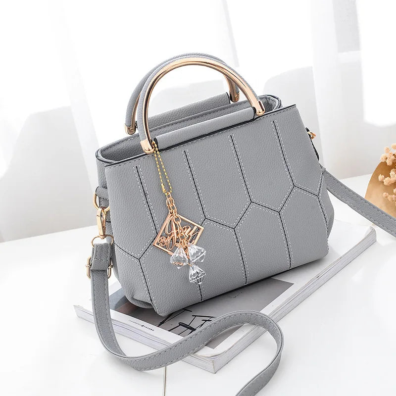 Embroidery Thread Twins Casual Messenger Bag Shoulder Bag Pendant