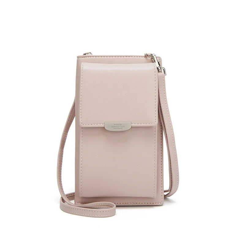 Women's Mini Shoulder Bag Multi-functional Leather Clutch Handbag
