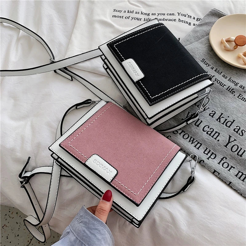 Women's PU Messenger Bag Chain Shopping Small Square Bag