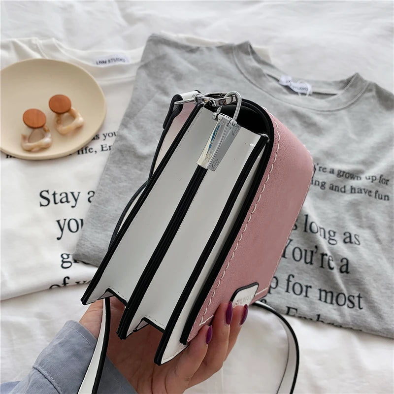 Women's PU Messenger Bag Chain Shopping Small Square Bag