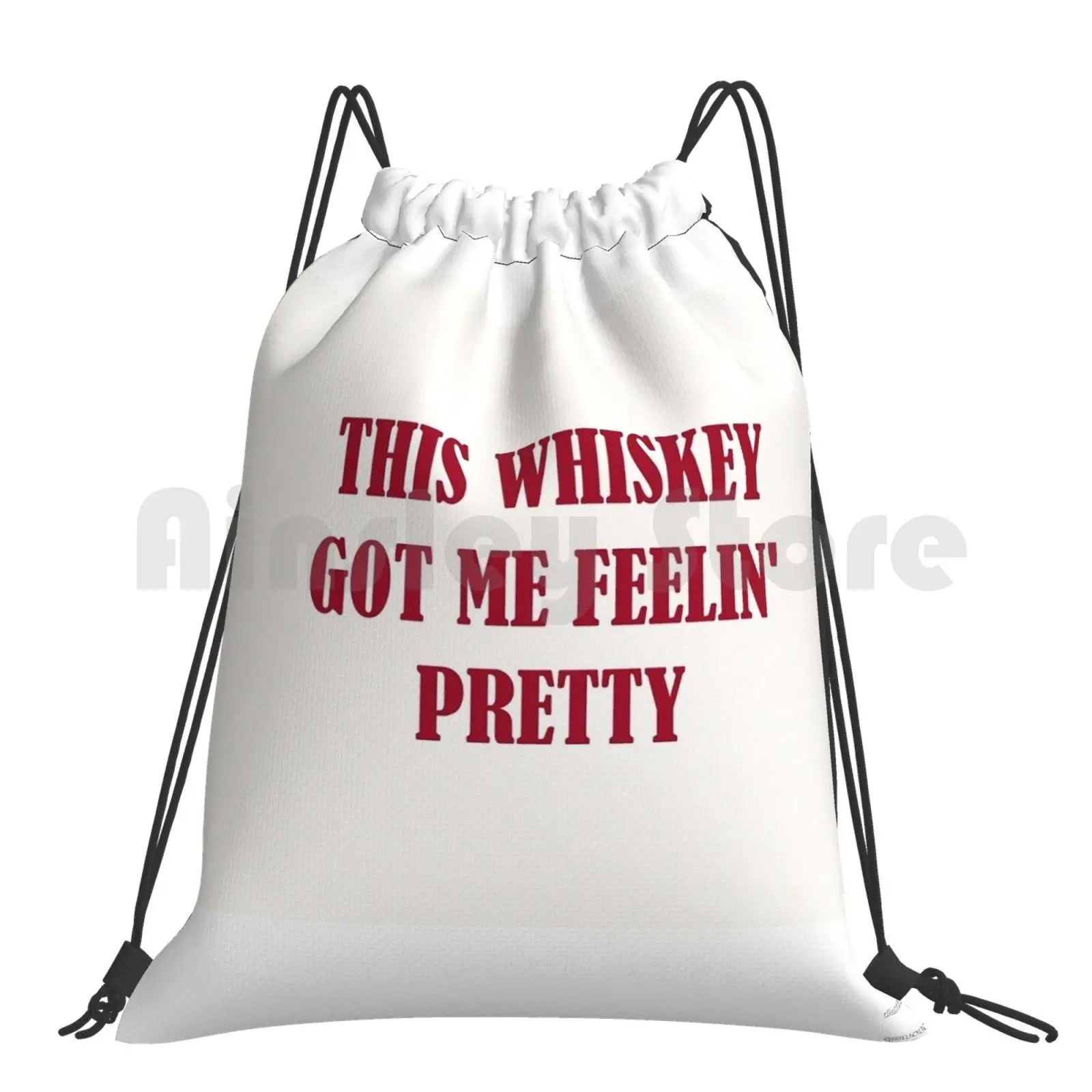 Higher Lyrics Drawstring Backpack Gym Bag Unisex