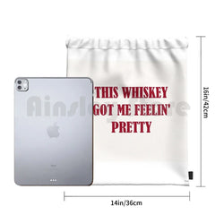 Higher Lyrics Drawstring Backpack Gym Bag Unisex