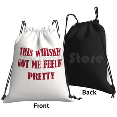 Higher Lyrics Drawstring Backpack Gym Bag Unisex