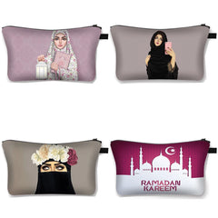 Hijab Muslim Girl Makeup Bag Organizer