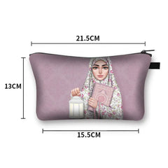 Hijab Muslim Girl Makeup Bag Organizer
