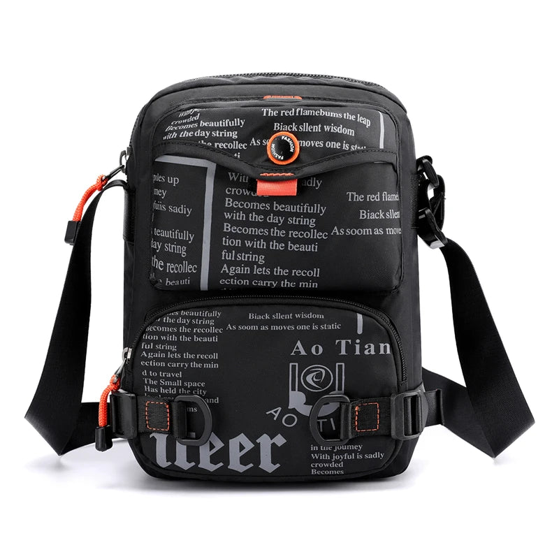 Hip Hop Chest Bag Men Backpack Sports Travel Pouch Waterproof Phone Pouch