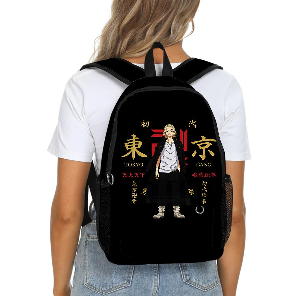 Hip Hop Tokyo Revengers School Bags Waterproof Backpacks